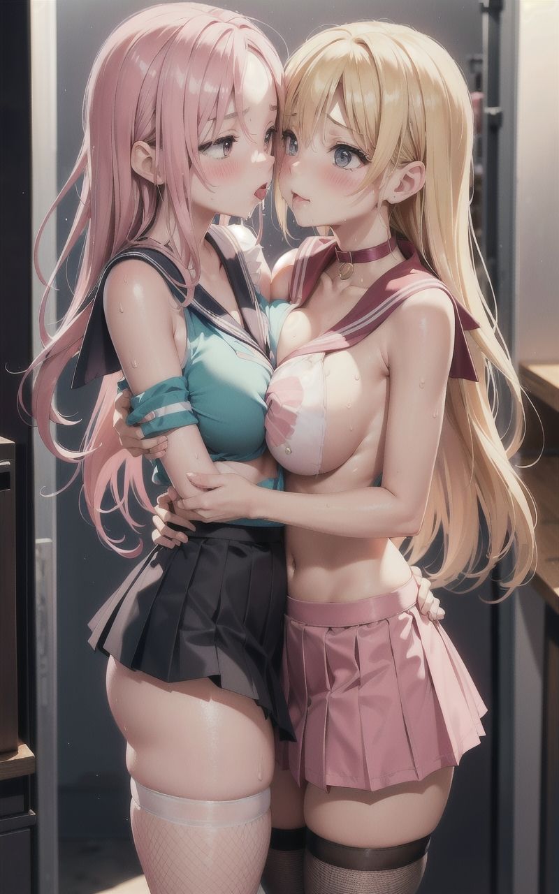 女子校生のえちえち絡み合い サンプル2ページ目