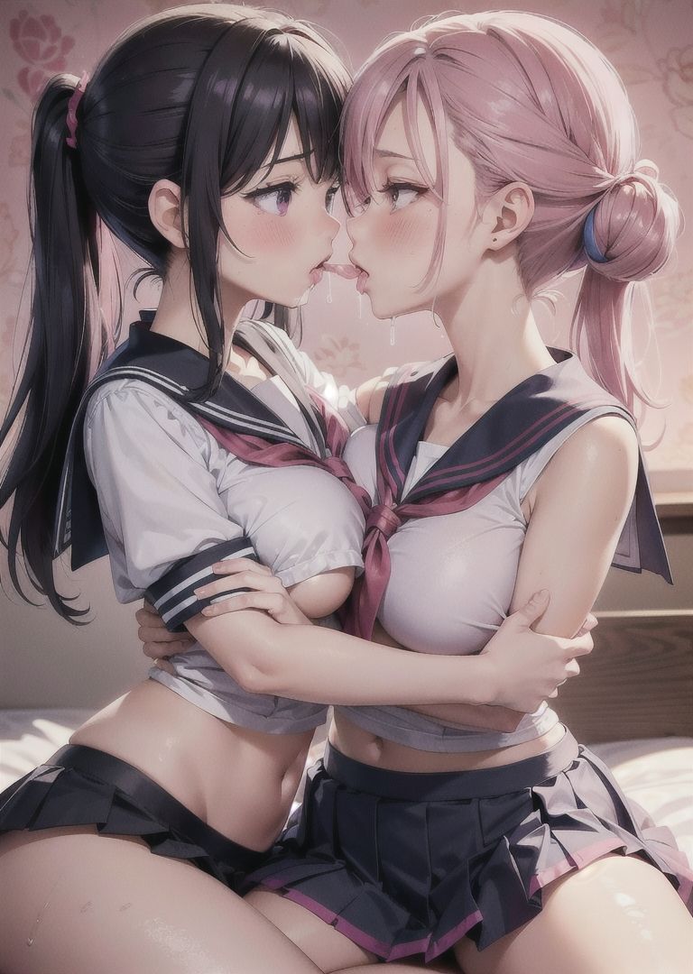 女子校生のえちえち絡み合い サンプル8ページ目