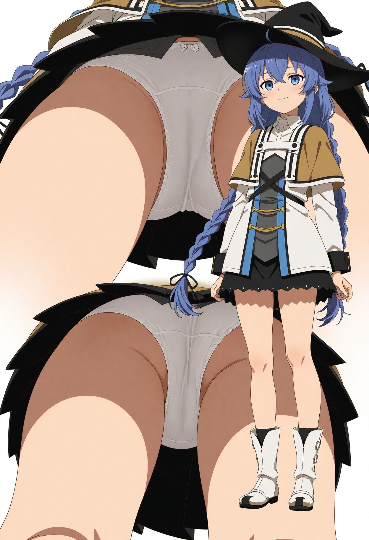 立ち絵とローアングル【ロキシー風1】 サンプル3ページ目