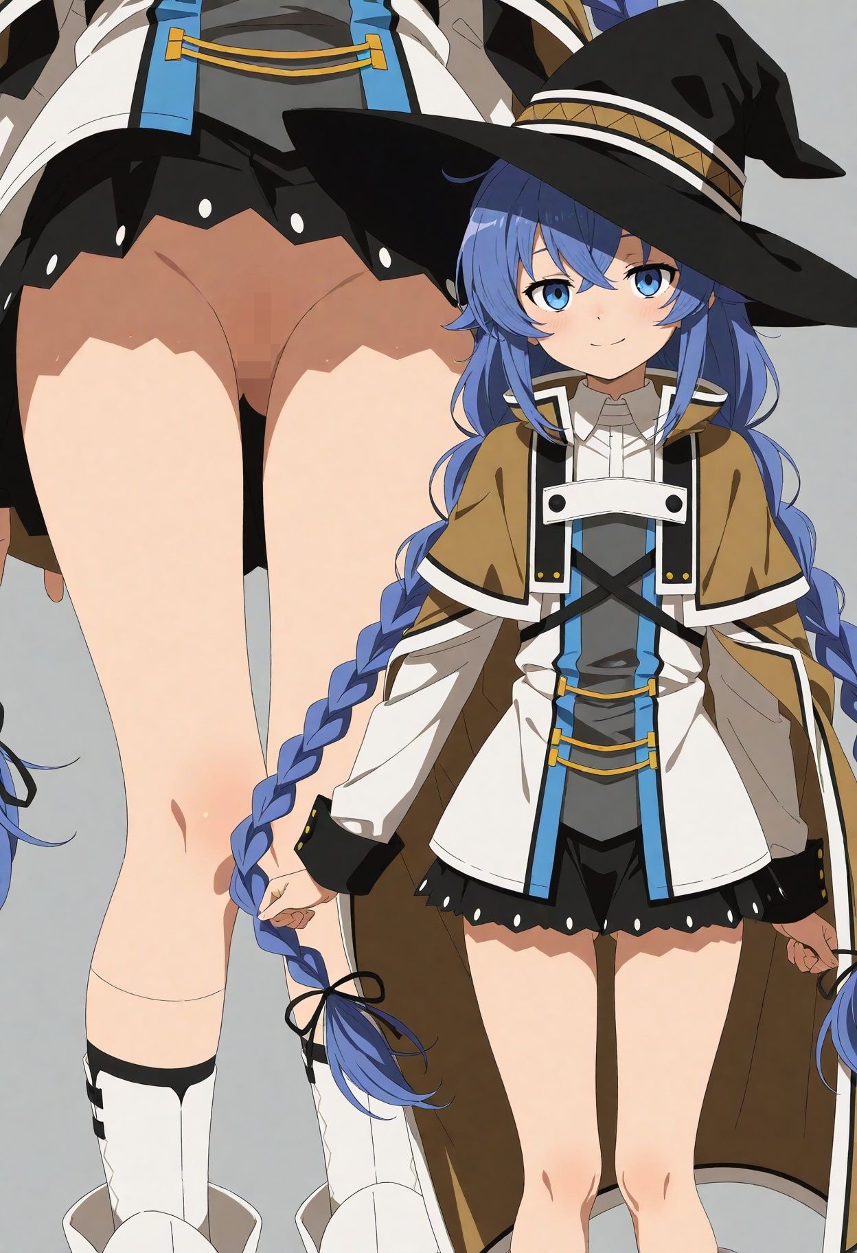 立ち絵とローアングル【ロキシー風1】 サンプル4ページ目