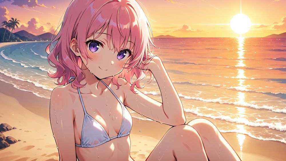 グラドル撮影で種付け懇願〜赤髪お姉さんとピンク髪美少女〜【4K】 サンプル5ページ目