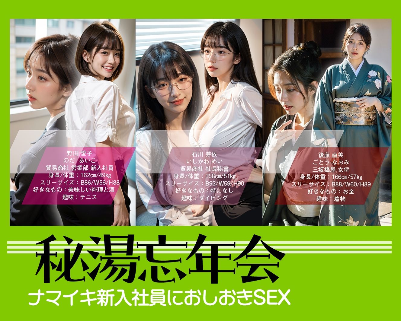 秘湯忘年会 ─ナマイキ新入社員におしおきSEX─ サンプル1ページ目