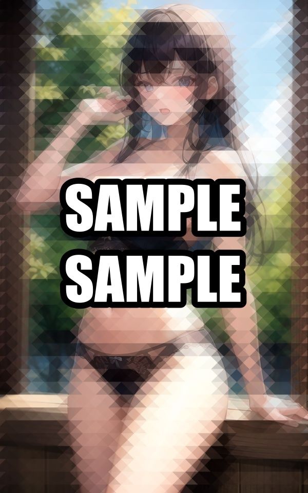 黒いランジェリー美女イラスト集 サンプル4ページ目