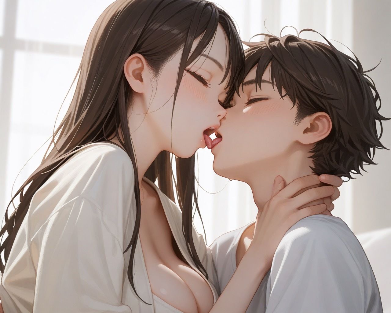 ぷにぷに巨乳姉ちゃんと中出しせっくす サンプル1ページ目