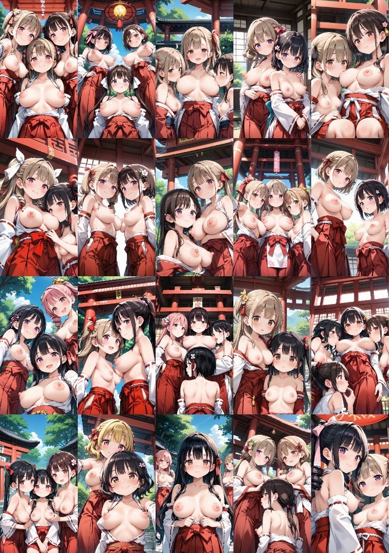 【流出】巫女さんがおっぱい丸出しにする秘密のお祭り サンプル5ページ目