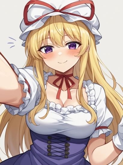 東方Projectの八雲紫から送られてきた自撮り写真 サンプル1ページ目