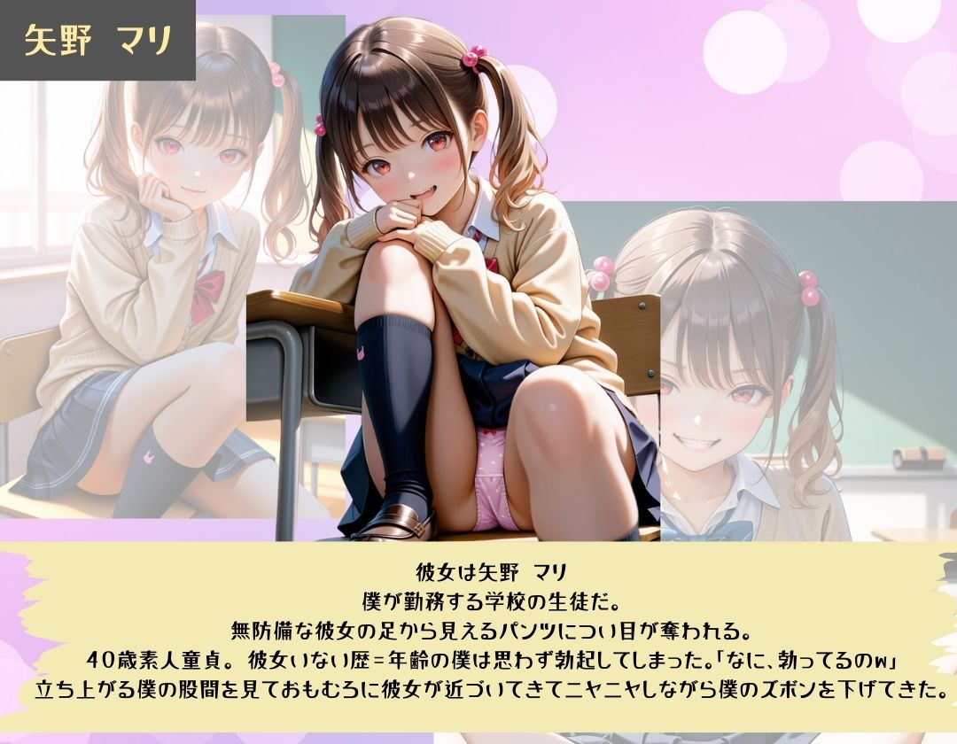 生意気なロリかわ女子に◯ーメン搾り取られた話。 サンプル3ページ目