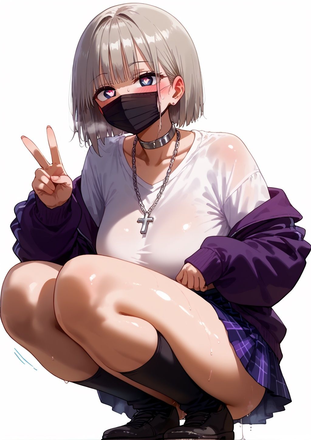 【イラスト版】地雷系ト◯横女子かくまって 1日中セックスしてみた サンプル7ページ目