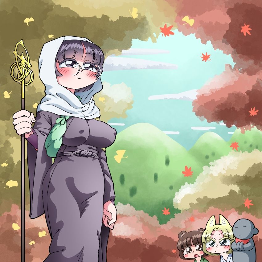 ぶつめつ峠の尼僧 大人のためのすけべなアニメ絵本5 サンプル1ページ目