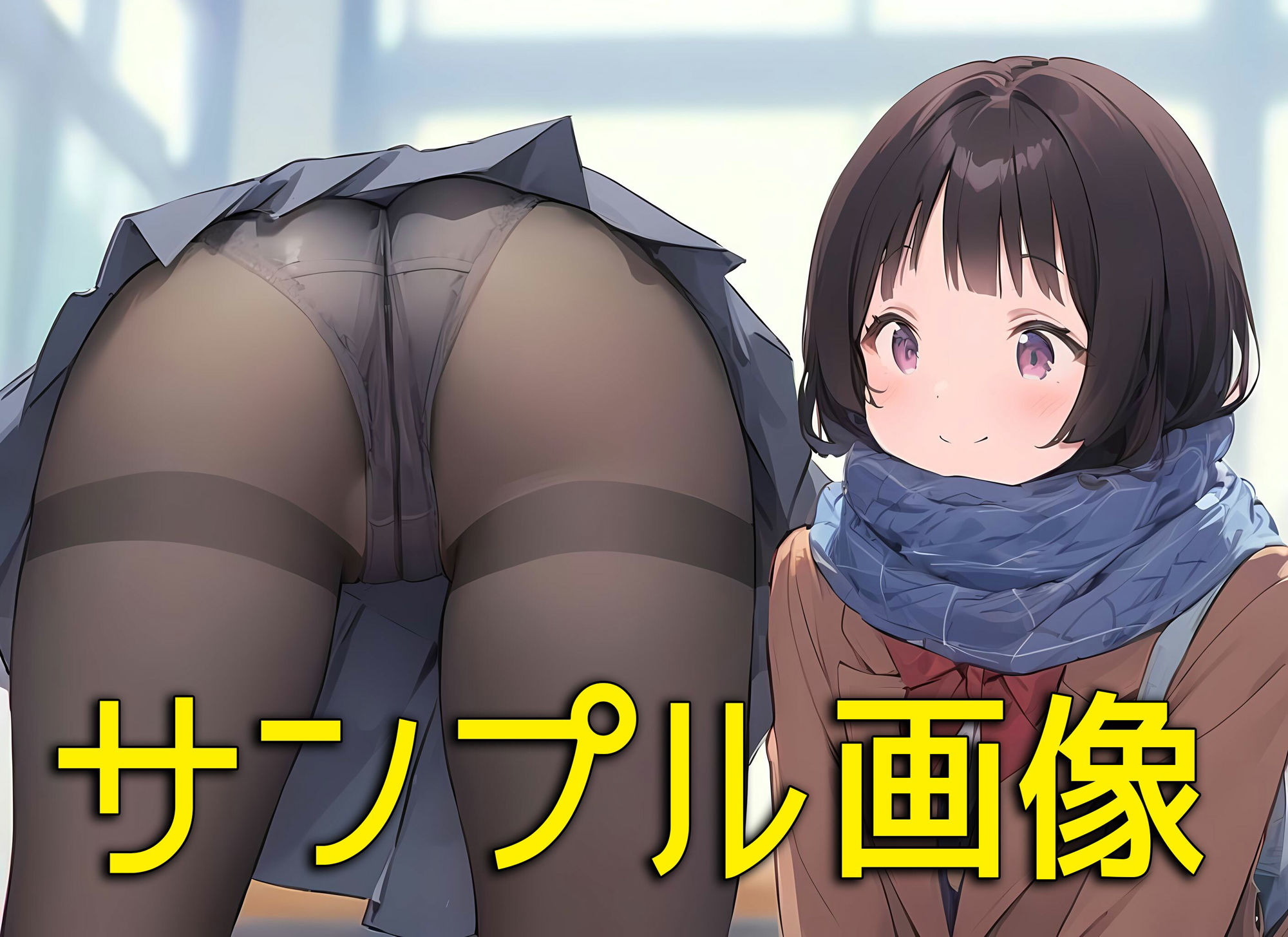 僕はマフラーとパンスト着用女子の下着で興奮する サンプル8ページ目