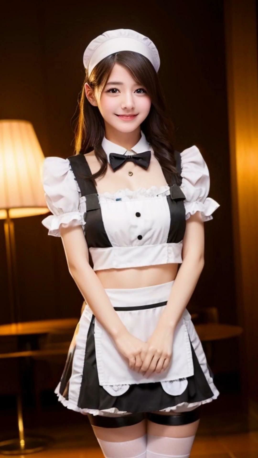 裸になあれ！  かわいい美人店員さん編メイド服ダンス1 サンプル2ページ目