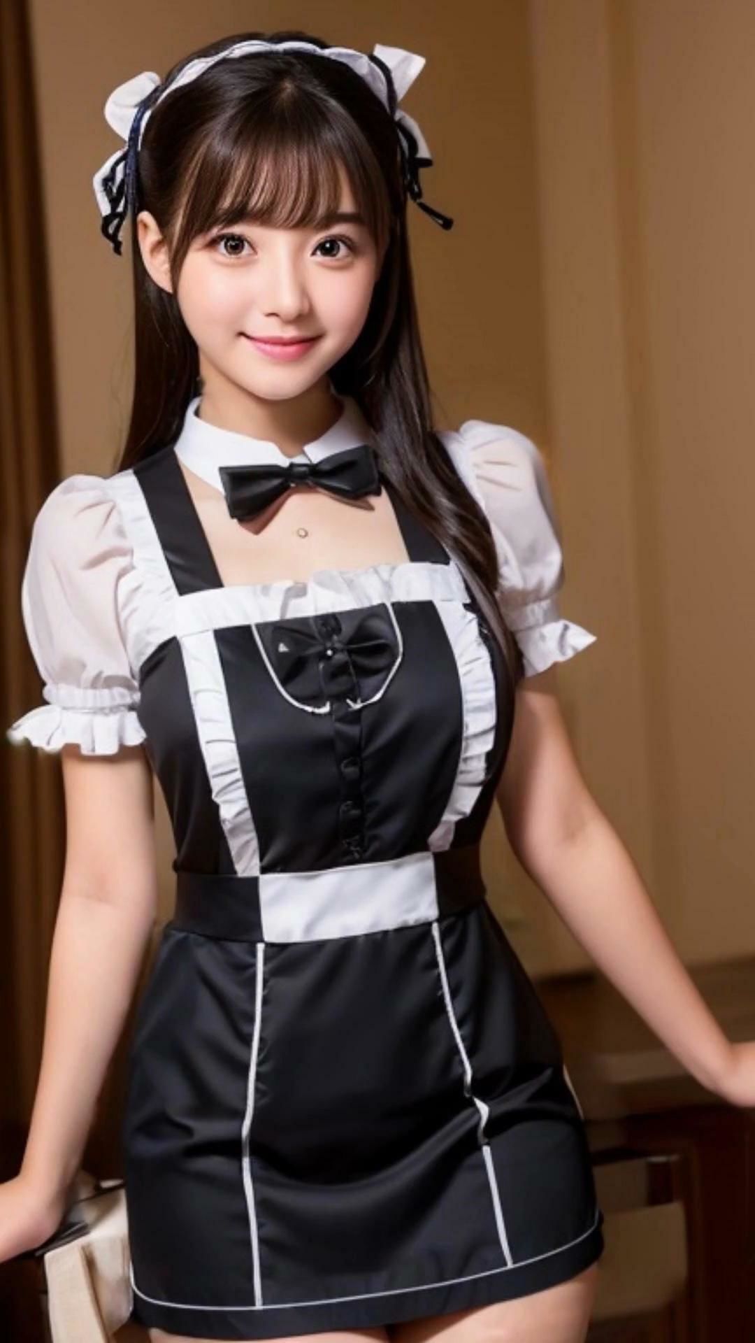 裸になあれ！  かわいい美人店員さん編メイド服ダンス1 サンプル4ページ目