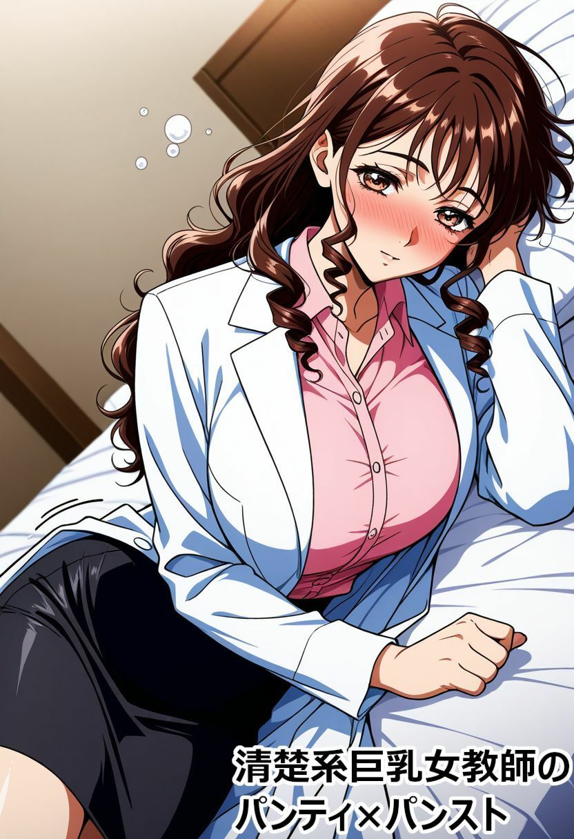 清楚系巨乳女教師のパンティ×パンスト サンプル4ページ目