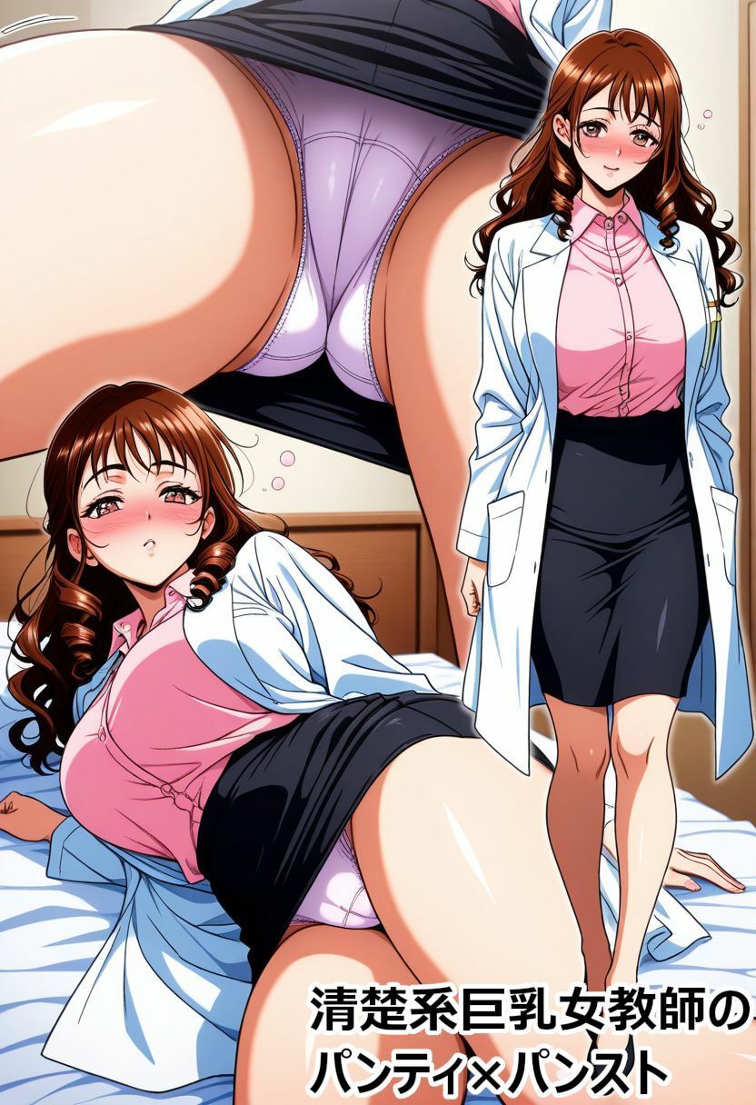 清楚系巨乳女教師のパンティ×パンスト サンプル5ページ目