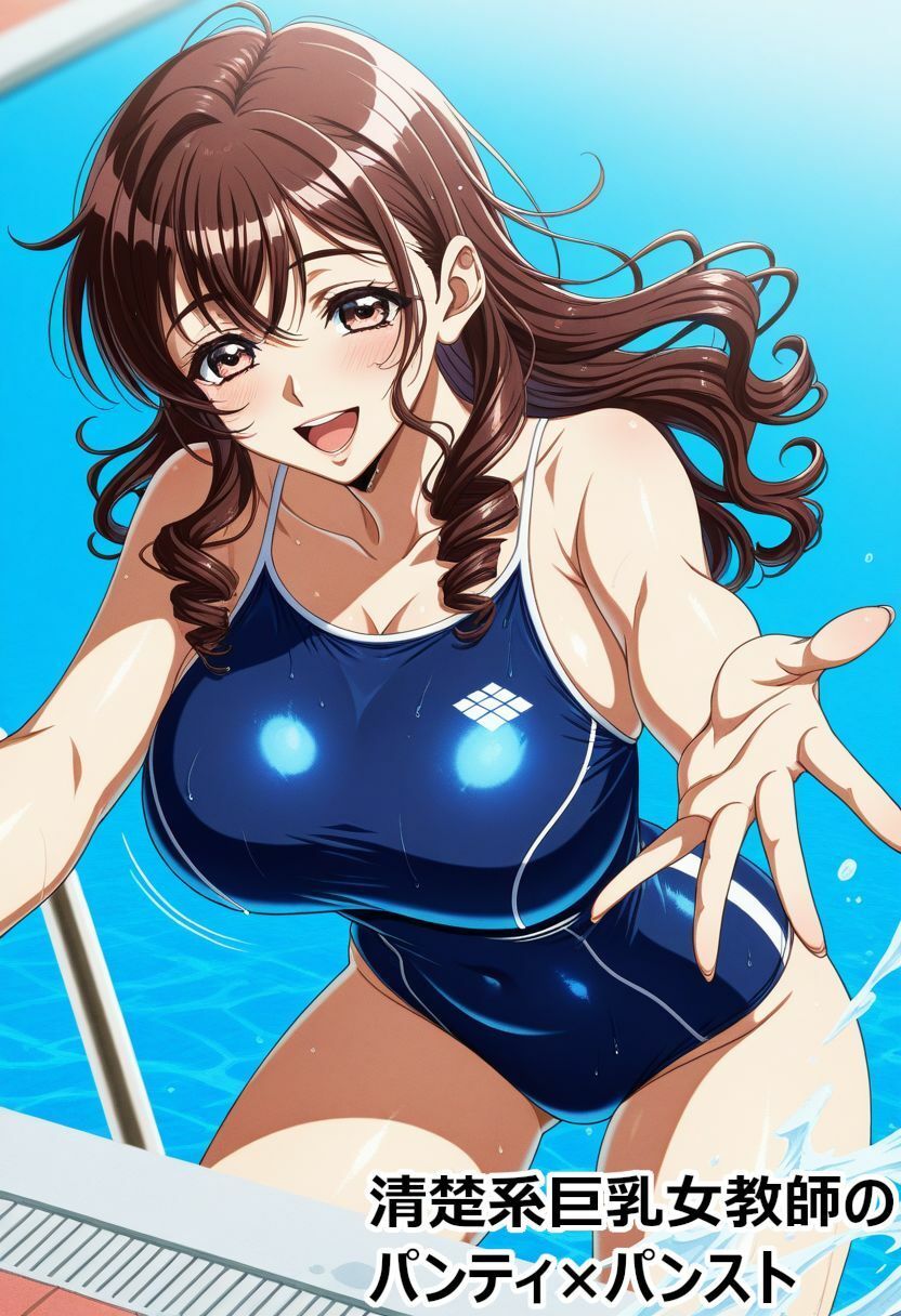 清楚系巨乳女教師のパンティ×パンスト サンプル9ページ目