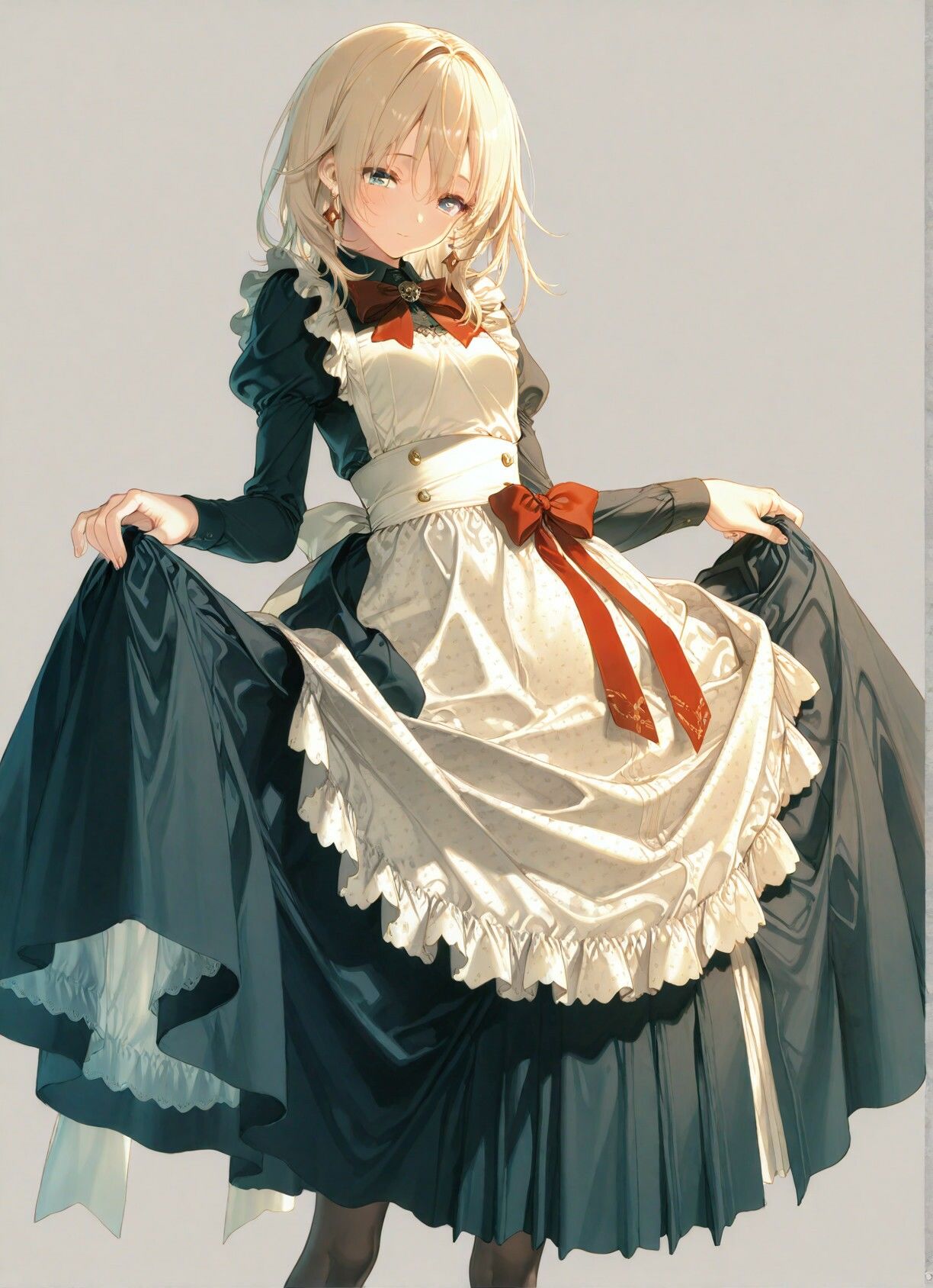可憐なトラディショナルメイドさんと甘いひと時 サンプル1ページ目