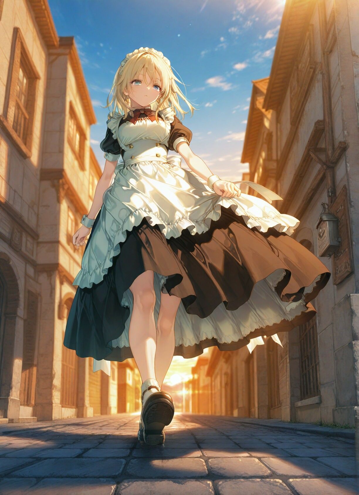 可憐なトラディショナルメイドさんと甘いひと時 サンプル2ページ目