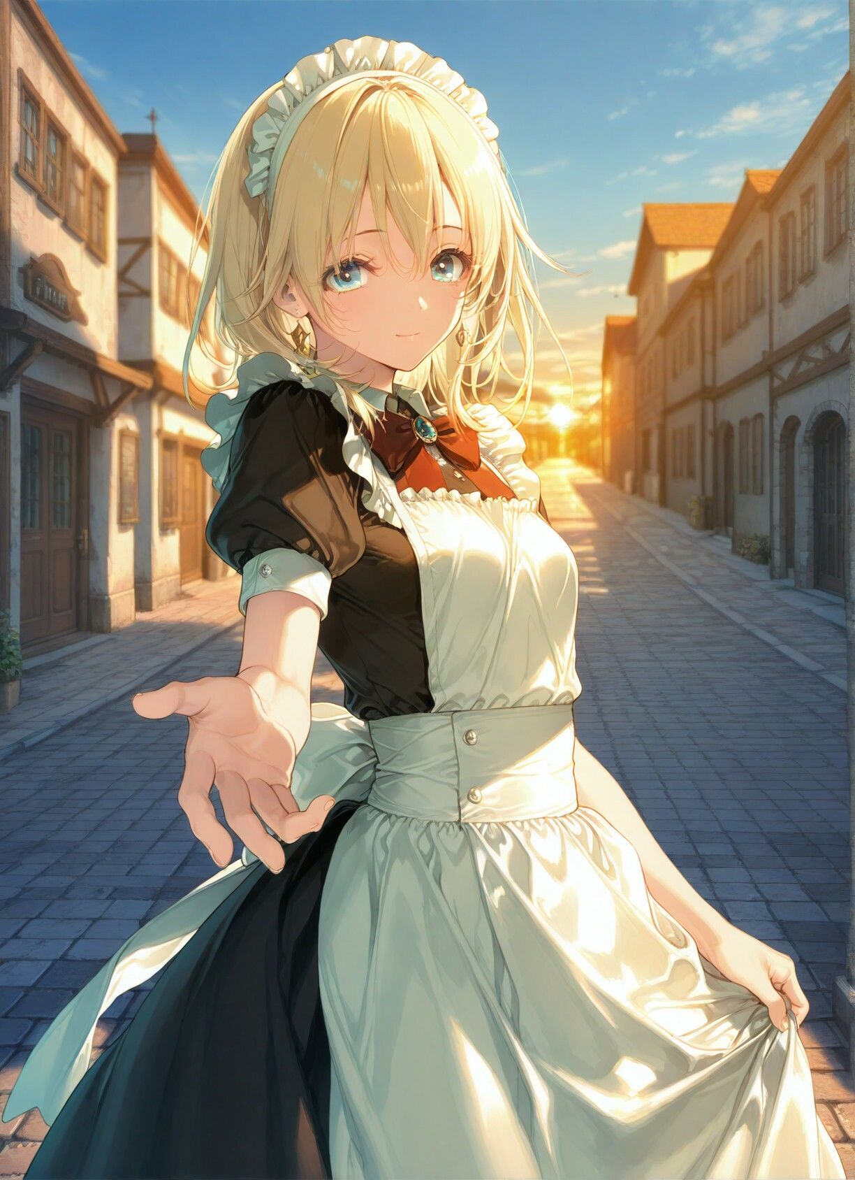 可憐なトラディショナルメイドさんと甘いひと時 サンプル3ページ目