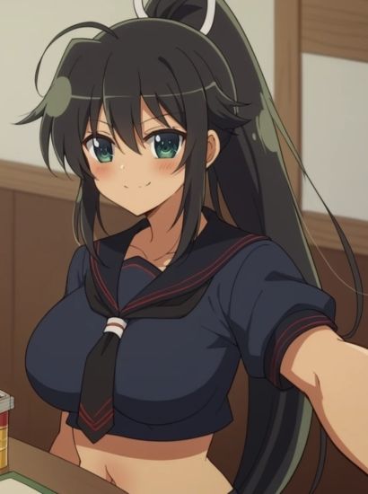 閃乱カグラの焔から送られてきた自撮り写真 サンプル1ページ目