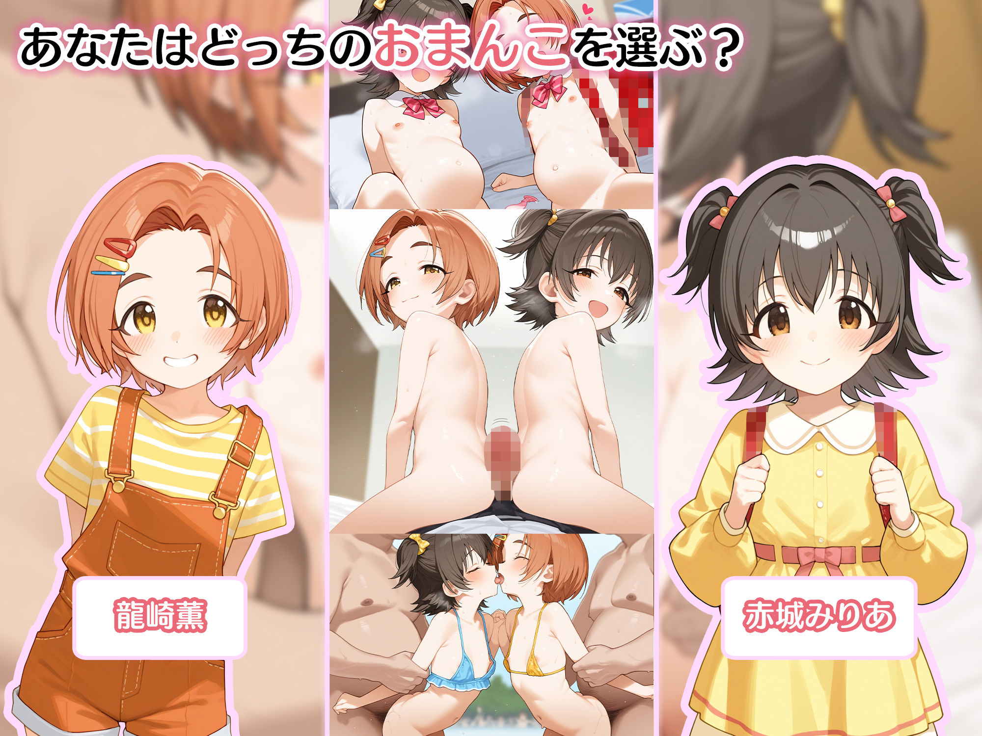 とろふわオマンコ食べ比べ♪種付け孕ませ性活 赤○みりあ＆龍○薫 サンプル3ページ目
