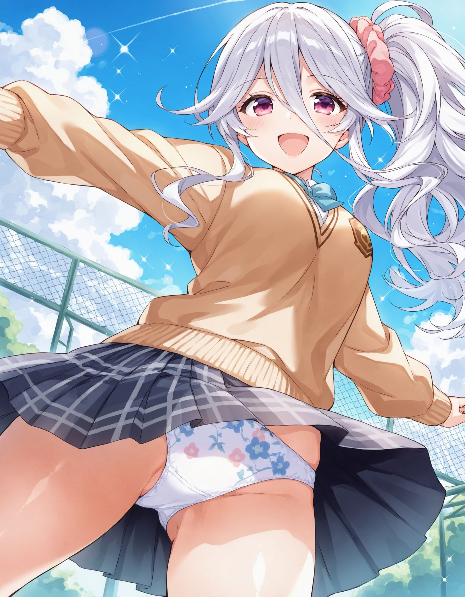 制服女子のダンスパンチラ サンプル2ページ目
