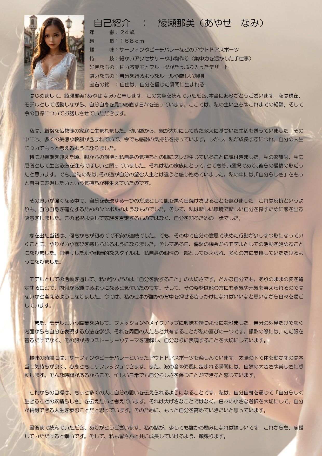 日焼け跡がくっきり褐色美女の艶めく魔性美 極・反抗 肌に秘める欲望 -綾瀬那美- サンプル5ページ目