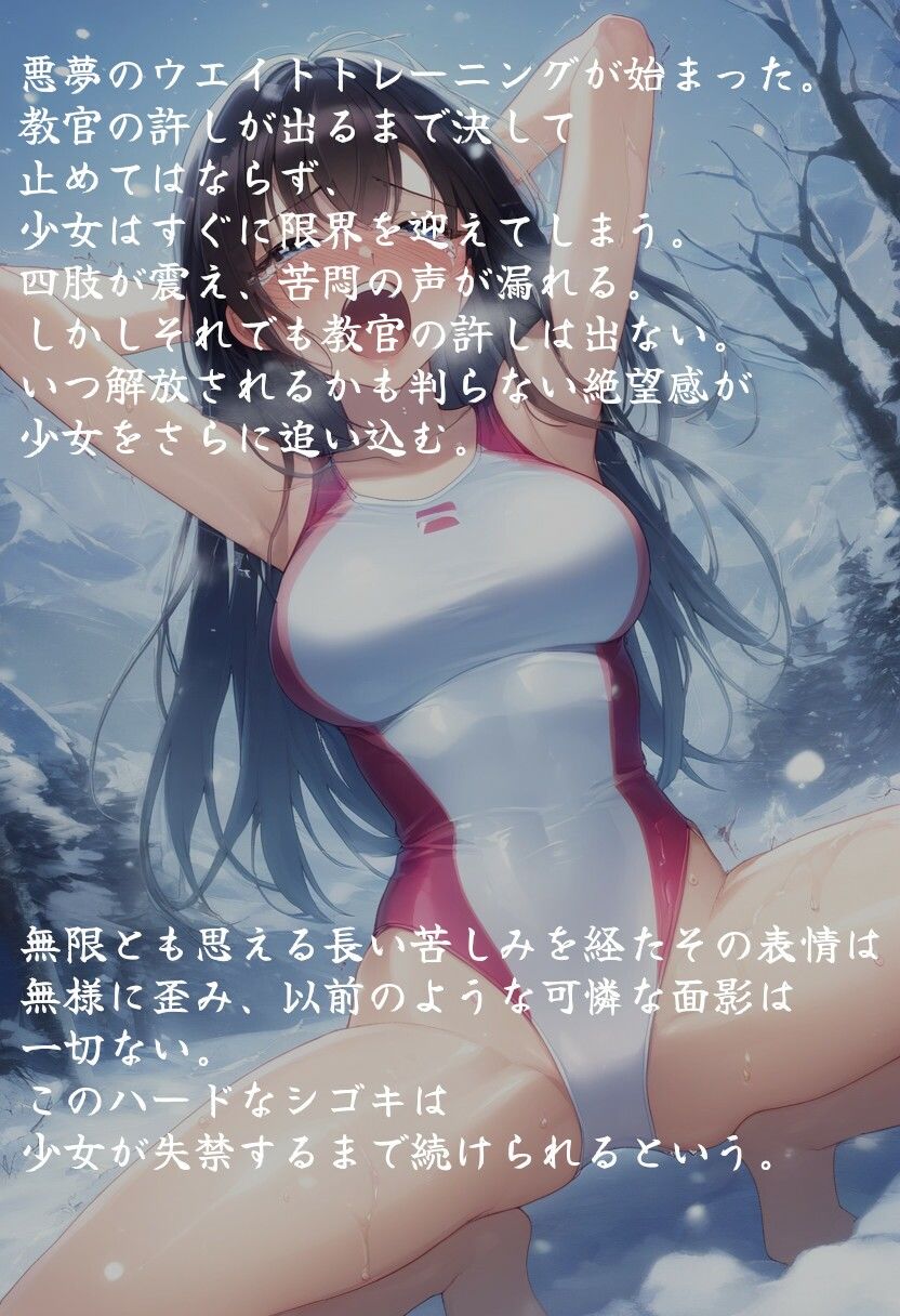 壮絶寒中水泳〜水着で悶える少女達〜 サンプル5ページ目