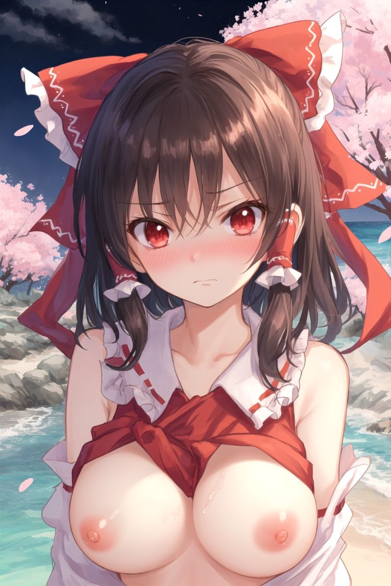 魔理沙は霊夢のえっちな写真を撮りたいようです。〜春の晴れた夜の海編〜 サンプル1ページ目