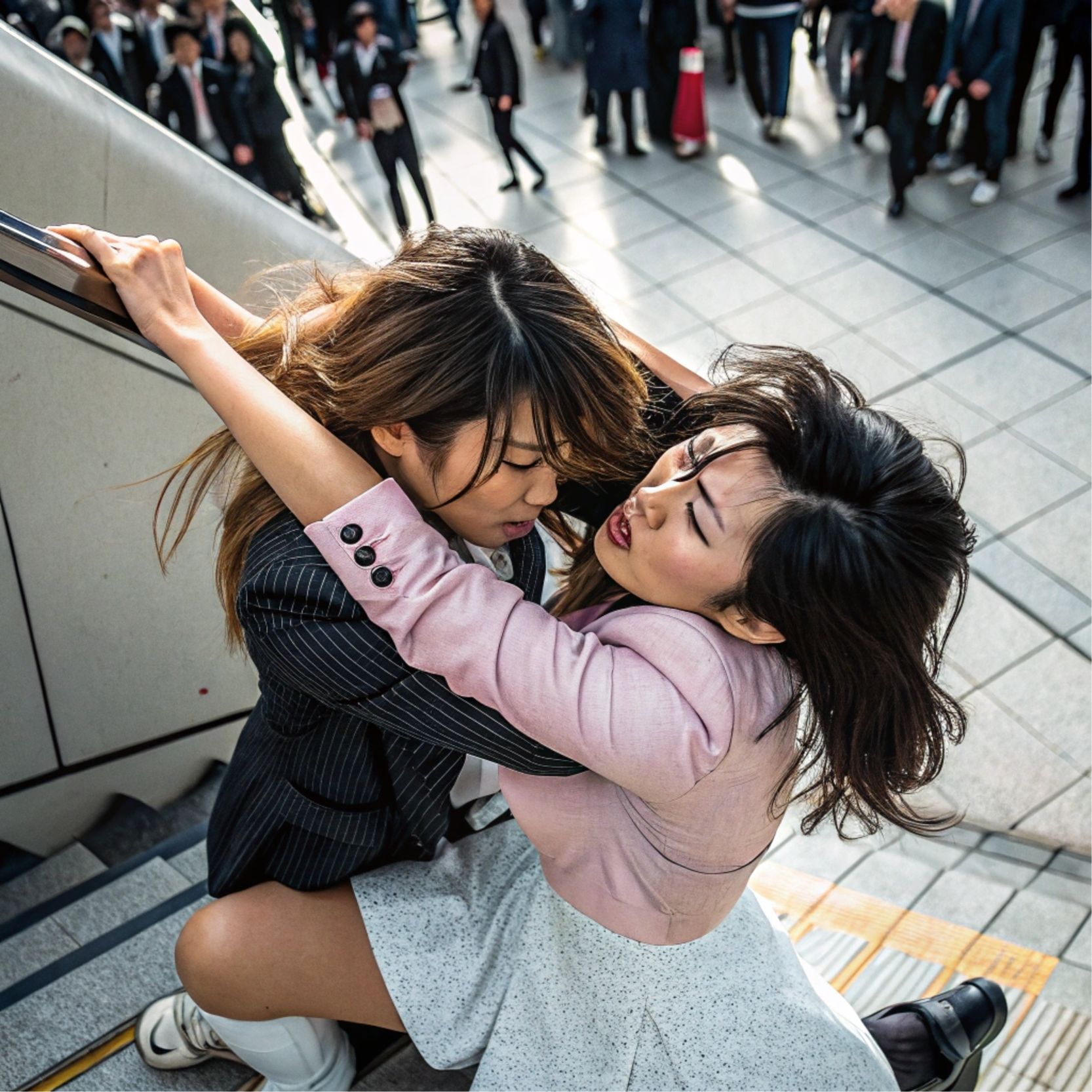リアルキャットファイト  女の喧嘩  AI画像  GIF-1 サンプル5ページ目