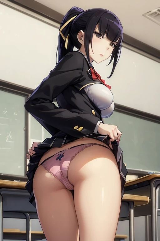 制服美女のスカートめくり サンプル8ページ目