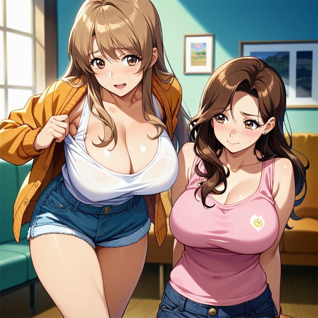 爆乳姉妹は僕専用の乳便器 サンプル2ページ目