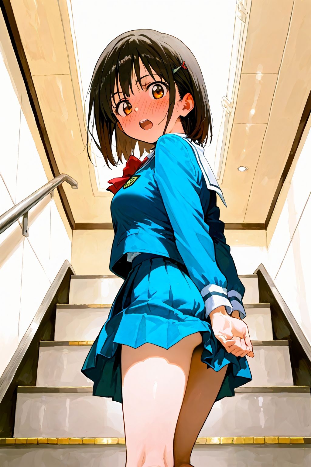 恥じらい×パンチラ隠しがやっぱり優勝でした。vol.3 サンプル4ページ目