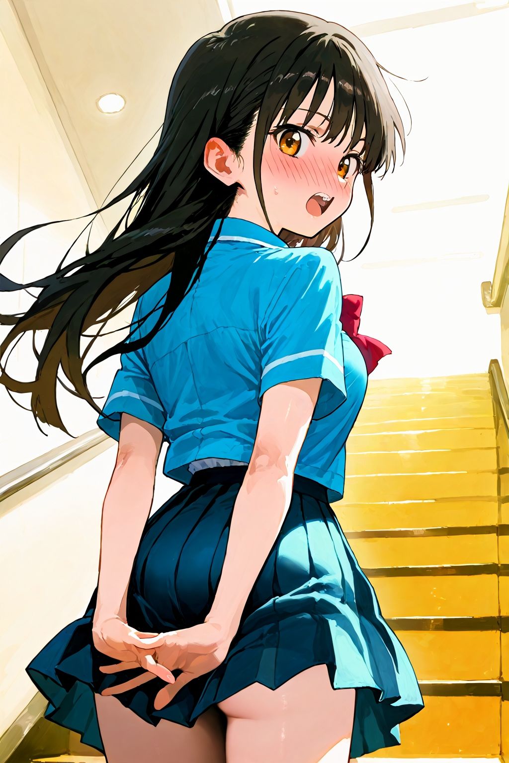 恥じらい×パンチラ隠しがやっぱり優勝でした。vol.3 サンプル8ページ目