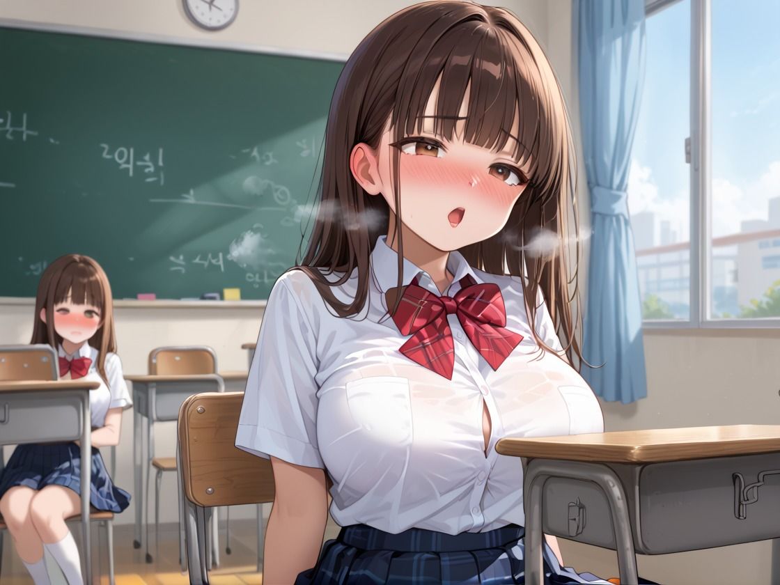 女子校生とスク水セックス サンプル1ページ目