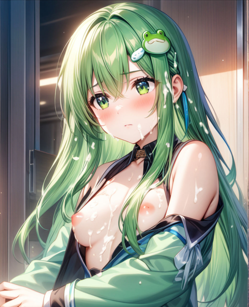 美少女〇〇まみれ・東風谷早苗（東方） サンプル2ページ目
