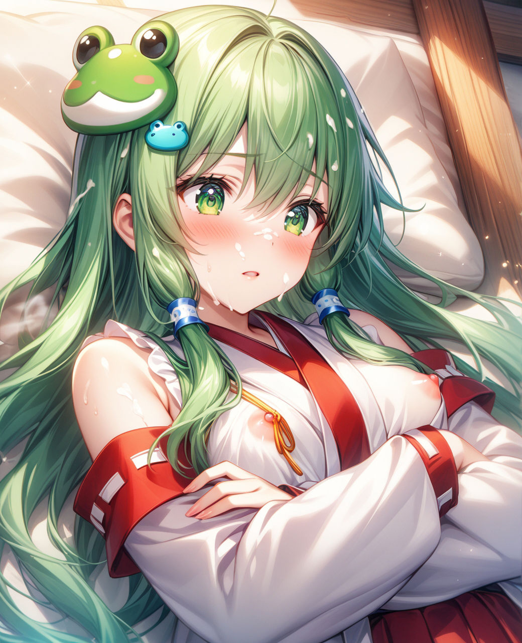 美少女〇〇まみれ・東風谷早苗（東方） サンプル5ページ目