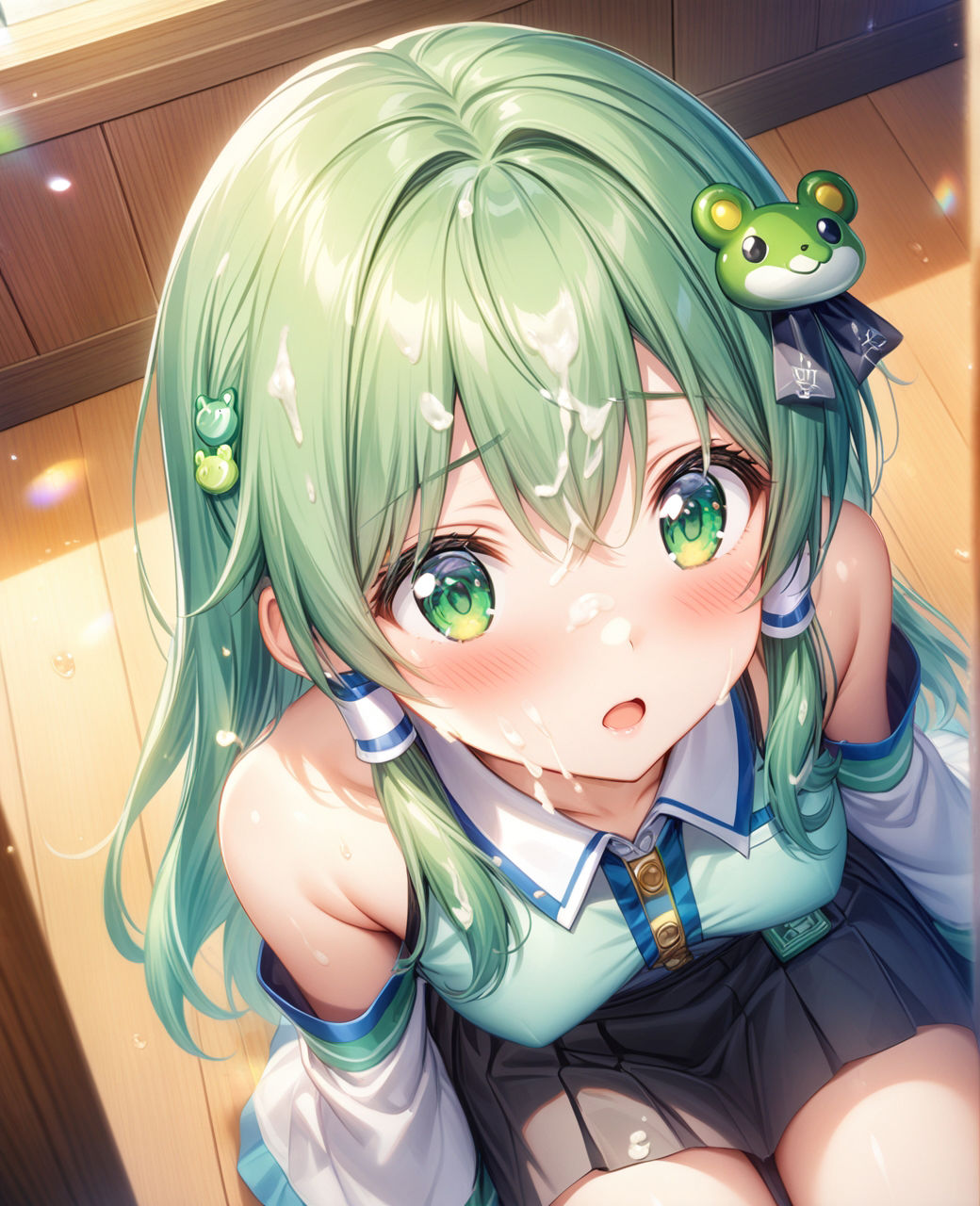 美少女〇〇まみれ・東風谷早苗（東方） サンプル9ページ目