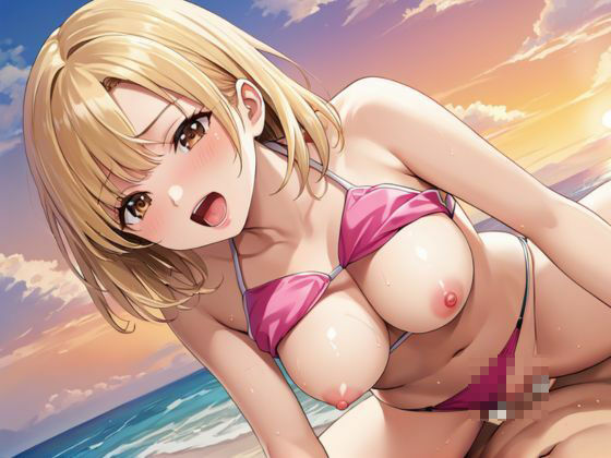 金髪ギャルがビーチで大胆開放SEX サンプル3ページ目