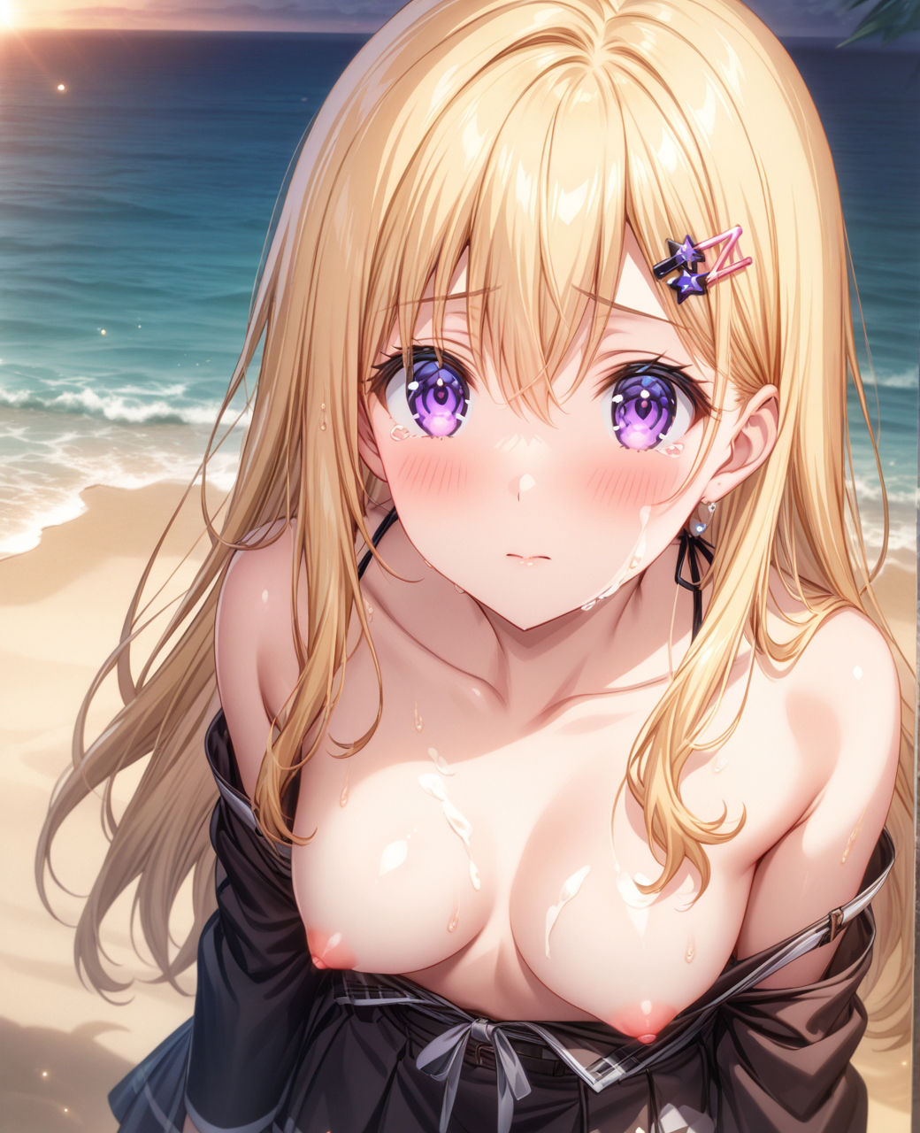美少女羞恥 白濁デコレ・綾〇沙季（義妹生活） サンプル9ページ目