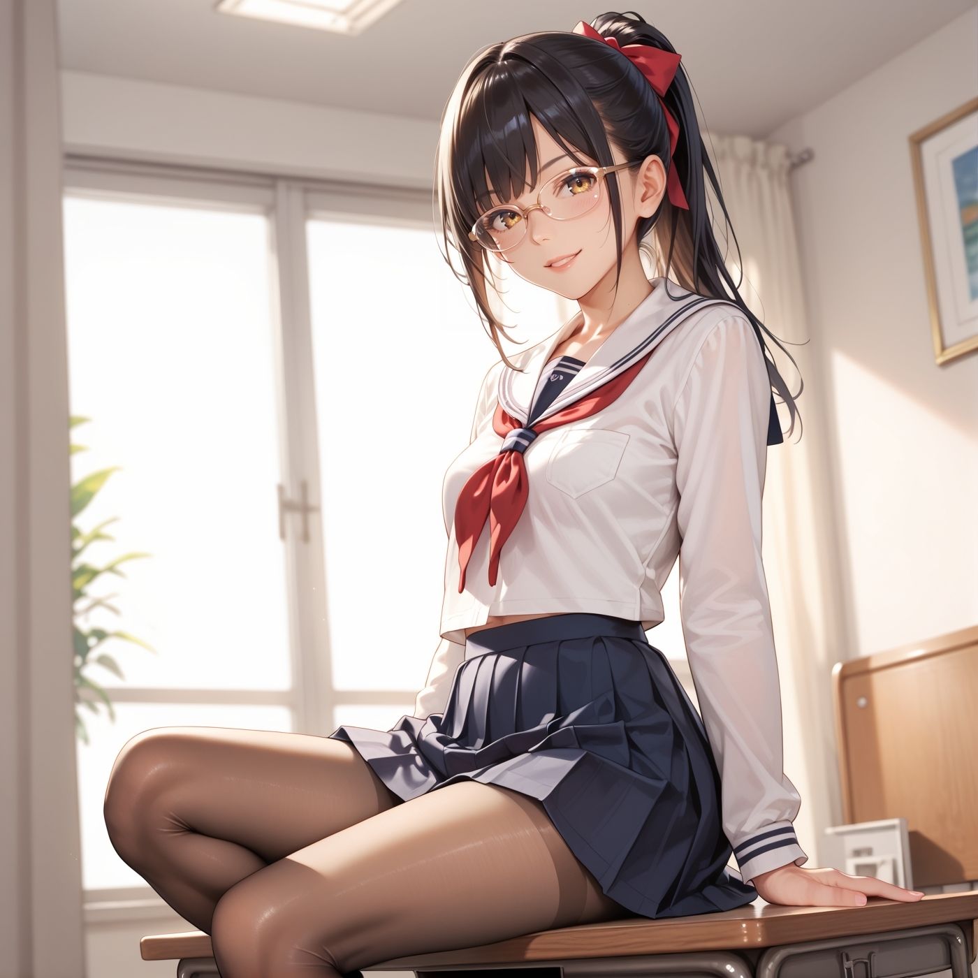 学園性活！やりまくりな女子校生たち 5【メガネ美少女たちとやりまくり！美麗な収録200枚！】 サンプル5ページ目