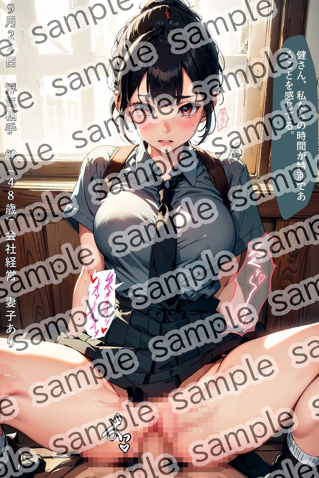 清楚でポニーテールの似合うコスプレ好きの僕の彼女さゆり（21歳）が実はただのビッチだった件 〜制服編vol.2〜 サンプル2ページ目