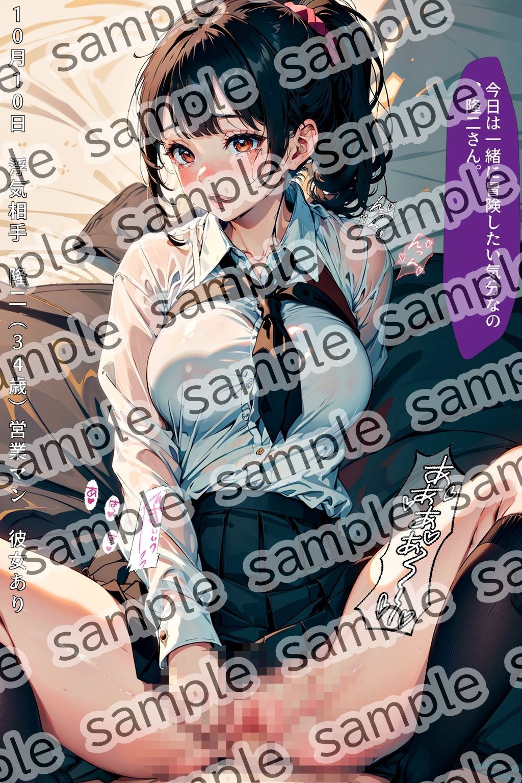 清楚でポニーテールの似合うコスプレ好きの僕の彼女さゆり（21歳）が実はただのビッチだった件 〜制服編vol.2〜 サンプル3ページ目