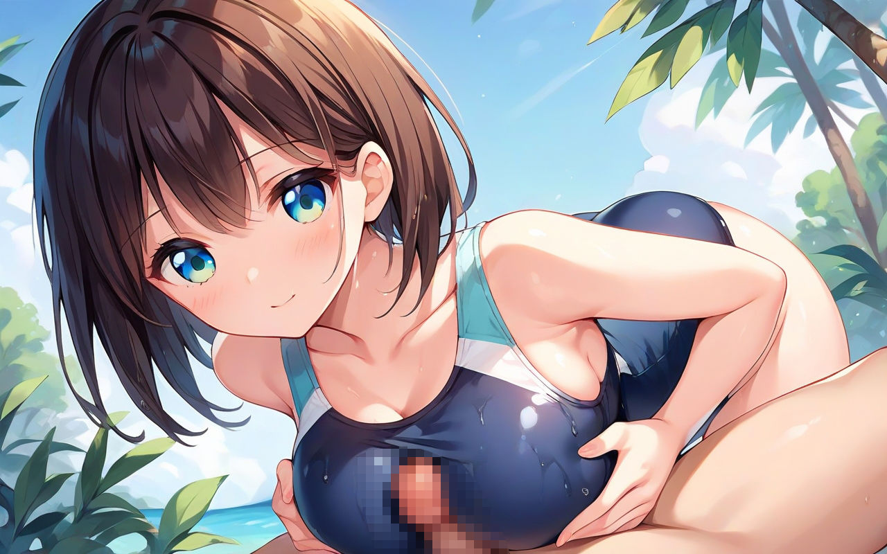 スク水巨乳少女孕ませセックス サンプル3ページ目