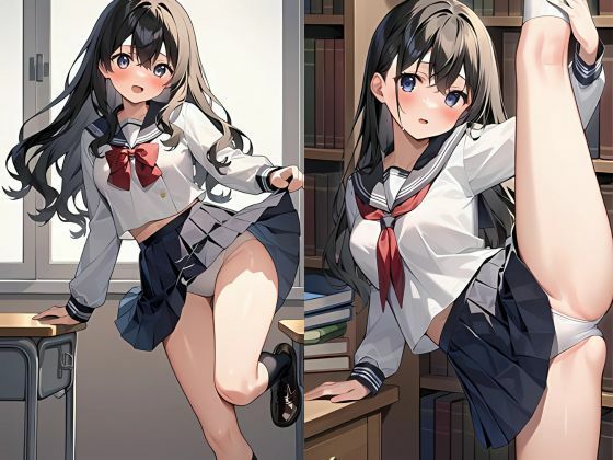 敏感体質の巨乳図書委員ちゃん サンプル1ページ目