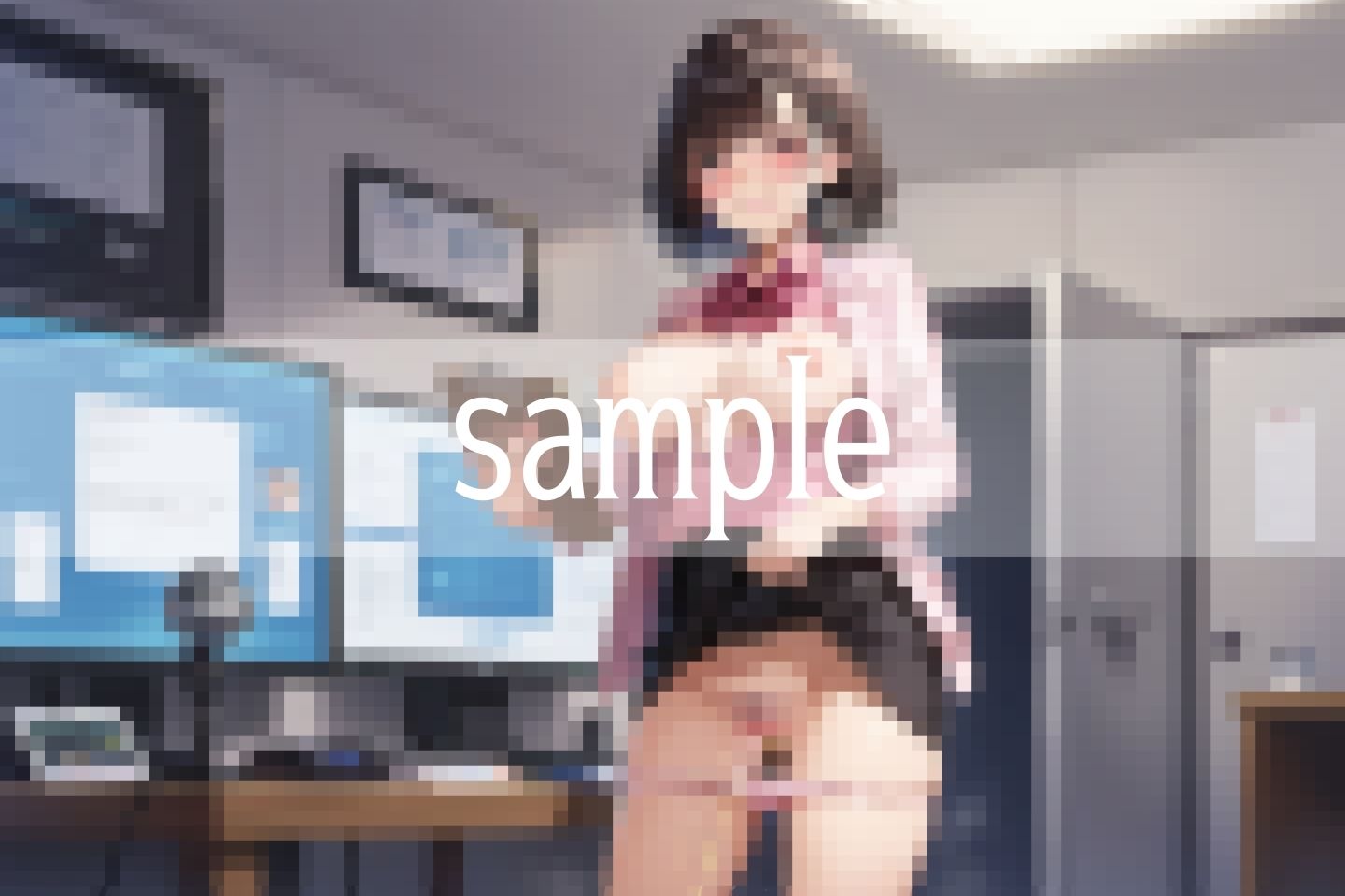 ずり下げて...おしっこと母乳が溢れ出す... サンプル1ページ目