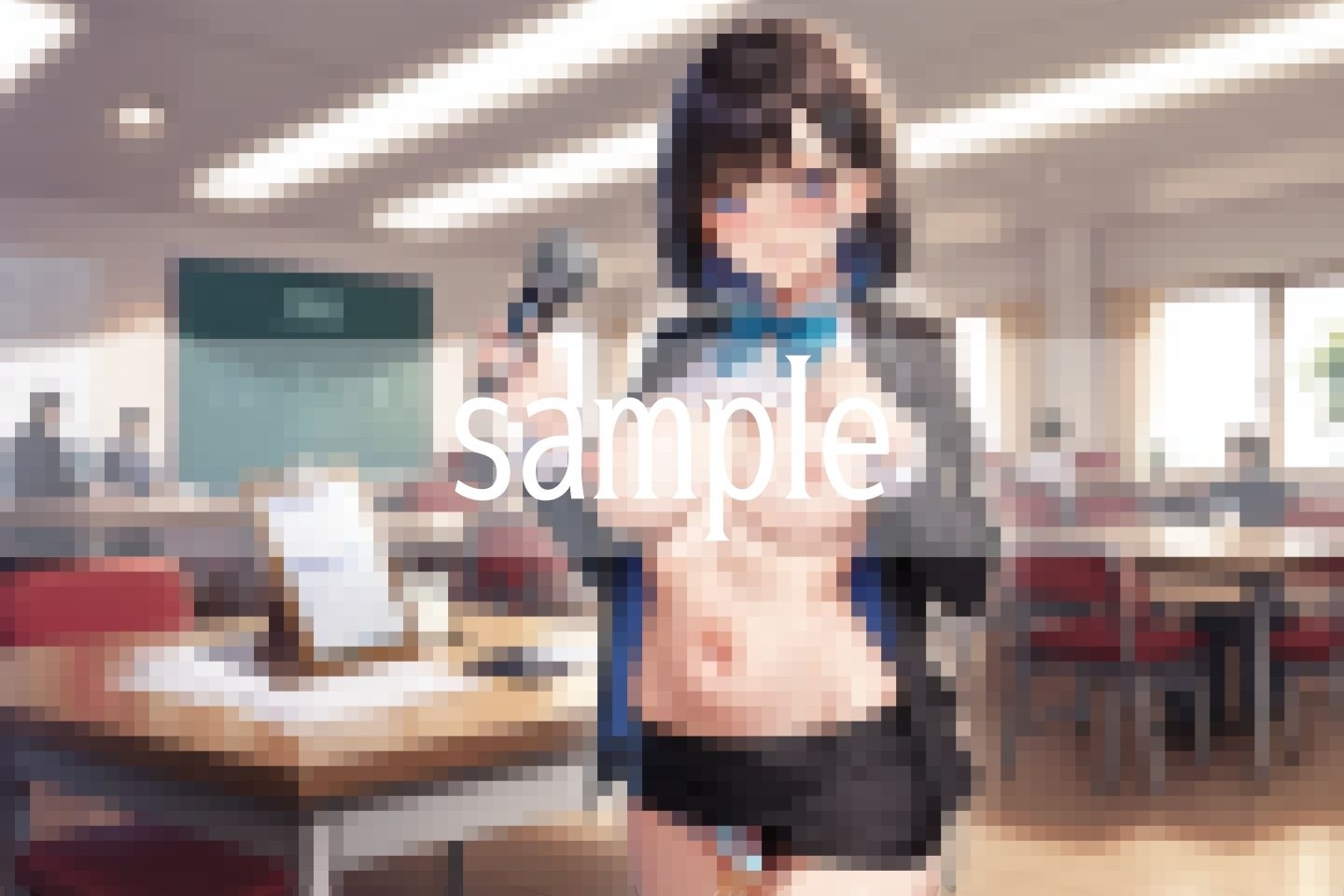 ずり下げて...おしっこと母乳が溢れ出す... サンプル2ページ目