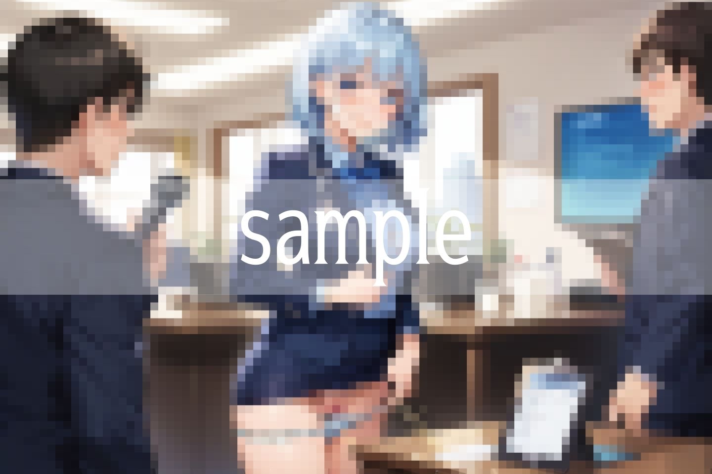 ずり下げて...おしっこと母乳が溢れ出す... サンプル9ページ目