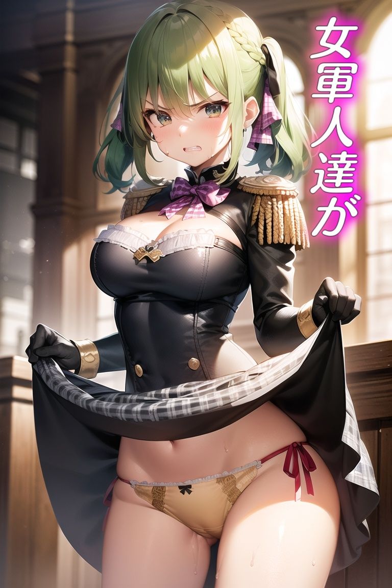 嫌な顔してパンツ見せてくる女の子〜女軍人編〜 サンプル1ページ目