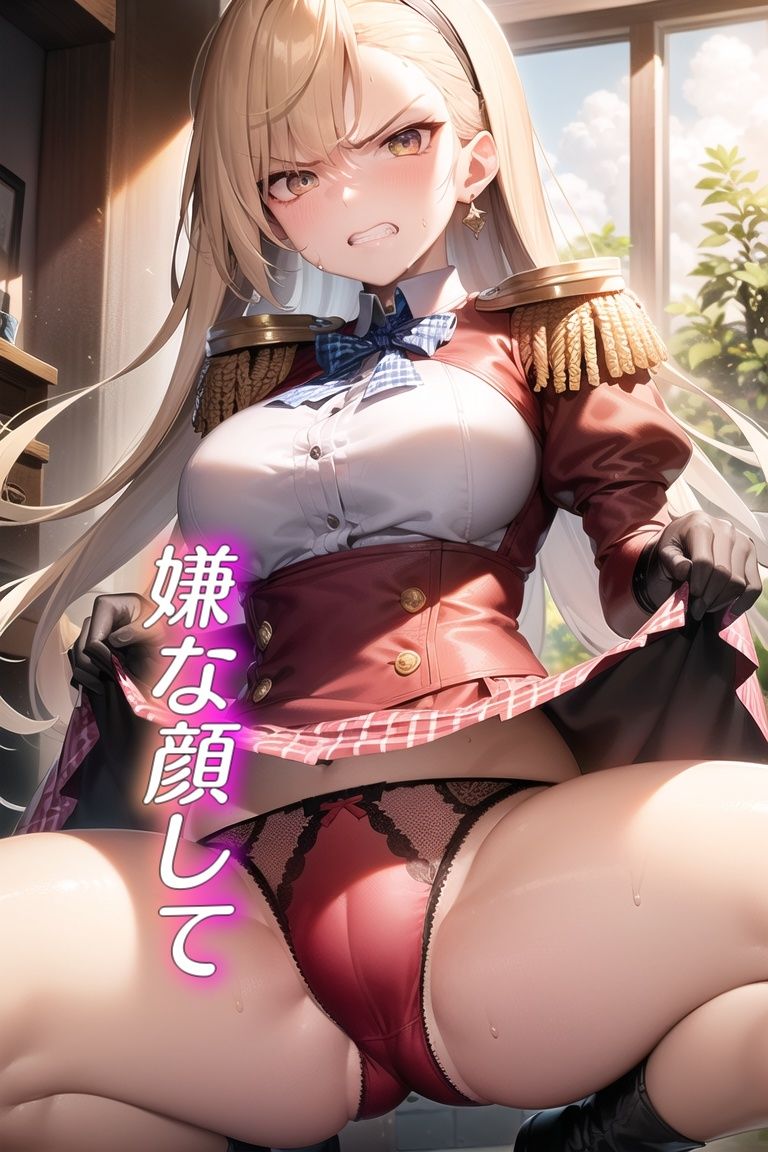 嫌な顔してパンツ見せてくる女の子〜女軍人編〜 サンプル2ページ目