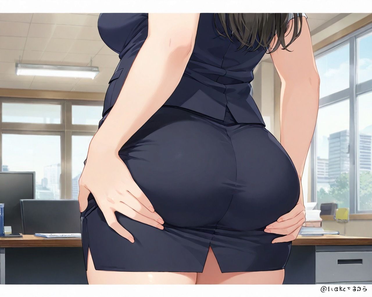 ムチムチ巨乳人妻社員と社内で中出しセックス サンプル2ページ目